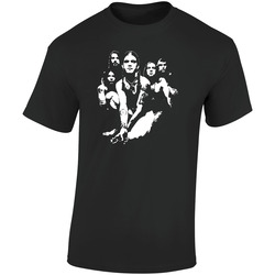 098  Retro Graphic Unisex Soft Cotton Black T Shirt