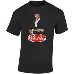Ritchie Valens La Bamba Music  Retro Graphic Unisex Soft Cotton Black T Shirt