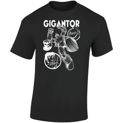 Gigantor Manga Anime Movie Retro 50s  Retro Graphic Unisex Soft Cotton Black T Shirt