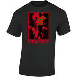 Nightmare On Elm Street Horror Movie  Retro Graphic Unisex Soft Cotton Black T Shirt