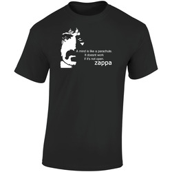 Frank Zappa Quote  Retro Graphic Unisex Soft Cotton Black T Shirt