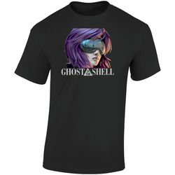 Ghost In The Shell Anime  Retro Graphic Unisex Soft Cotton Black T Shirt