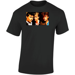 A Ha 80s Pop Music  Retro Graphic Unisex Soft Cotton Black T Shirt