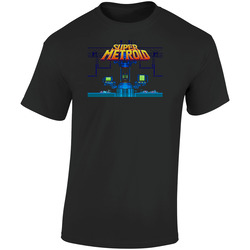 Super Metroid Super Nintendo Snes  Retro Graphic Unisex Soft Cotton Black T Shirt