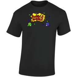 Bubble Bobble Retro Video Game  Retro Graphic Unisex Soft Cotton Black T Shirt