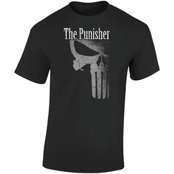 Punisher Comic Cartoon  Retro Graphic Unisex Soft Cotton Black T Shirt