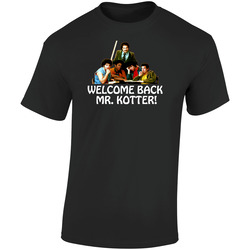 Welcome Back Kotter Tv Show  Retro Graphic Unisex Soft Cotton Black T Shirt