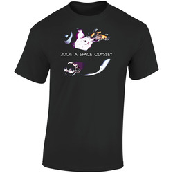 2001 A Space Odyssey  Retro Graphic Unisex Soft Cotton Black T Shirt