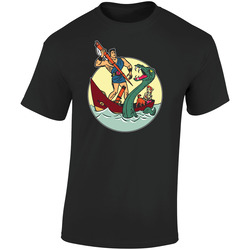 The Mighty Hercules 1960s Cartoon  Retro Graphic Unisex Soft Cotton Black T Shirt