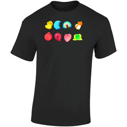 Lucky Charms Cereal Pieces  Retro Graphic Unisex Soft Cotton Black T Shirt
