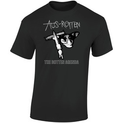 Aus Rotten Punk Rock Retro  Retro Graphic Unisex Soft Cotton Black T Shirt