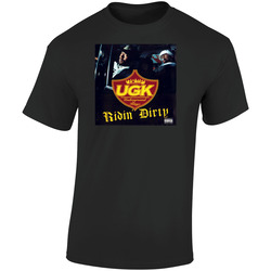 Ugk Ridin' Dirty 90's Hip Hop Album Cool Retro  Retro Graphic Unisex Soft Cotton Black T Shirt