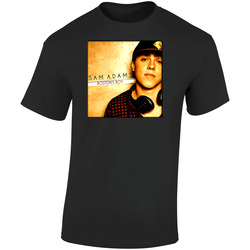 Sam Adams Bostons Boy Rap Hip Hop  Retro Graphic Unisex Soft Cotton Black T Shirt