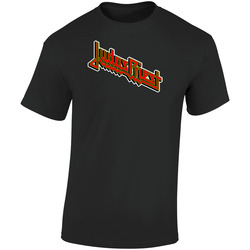Judas Priest Logo  Retro Graphic Unisex Soft Cotton Black T Shirt