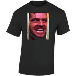 The Shining Jack  Retro Graphic Unisex Soft Cotton Black T Shirt