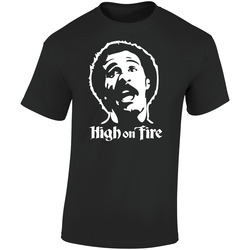 High On Fire 2 260815210 B  Retro Graphic Unisex Soft Cotton Black T Shirt