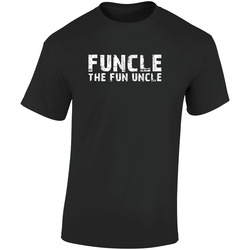 Funcle The Fun Uncle T-shirt Black Tee Shirt Gift For Uncle Gift For Him  Retro Graphic Unisex Soft Cotton Black T Shirt