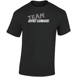 Team Jeffrey Earnhardt Nascar Driver Fan Worn Look Sports  Retro Graphic Unisex Soft Cotton Black T Shirt