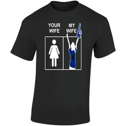 Carolina Panthers T Shirt Sports Football Tee Your Wife My Wife Funny Sporting Unisex Apparel  Retro Graphic Unisex Soft Cotton Black T Shirt