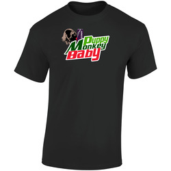 Puppy Monkey Baby Mountain Dew Can Funny Superbowl Commercial  Retro Graphic Unisex Soft Cotton Black T Shirt