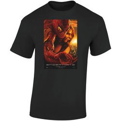 Toby Maguire Kristen Dunst 2004 Spider Man 2 Cool Movie  Fan  Retro Graphic Unisex Soft Cotton Black T Shirt