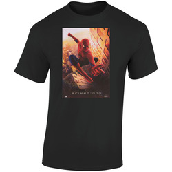 Tobey Maguire 2002 Spiderman Cool Movie  Fan  Retro Graphic Unisex Soft Cotton Black T Shirt