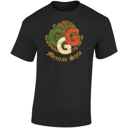 Ggg Mexican Style Black  Retro Graphic Unisex Soft Cotton Black T Shirt