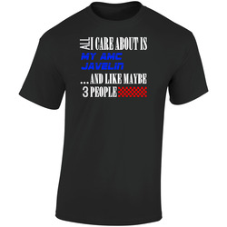 All I Care About Is Amc Javelin My Cool Car  Retro Graphic Unisex Soft Cotton Black T Shirt