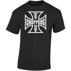 West Coast Choppers Amva  Retro Graphic Unisex Soft Cotton Black T Shirt