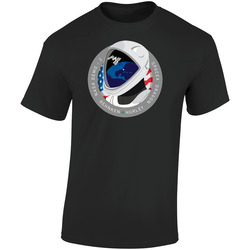 Nasa Demo Behnken Hurley Space X  Retro Graphic Unisex Soft Cotton Black T Shirt