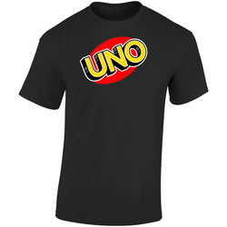 Uno Card Game Halloween Costume  Retro Graphic Unisex Soft Cotton Black T Shirt