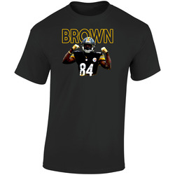 Antonio Brown Football  Retro Graphic Unisex Soft Cotton Black T Shirt