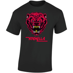 Krewella  Retro Graphic Unisex Soft Cotton Black T Shirt