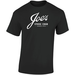 Joe's Stone Crab Restaurant Florida's Most Famous Restaurant  Retro Graphic Unisex Soft Cotton Black T Shirt