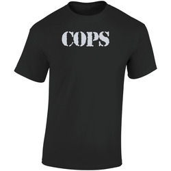 Cops Retro 80s Tv Show Logo Fan  Retro Graphic Unisex Soft Cotton Black T Shirt