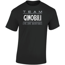 Manu Ginobili Live Love San Antonio Basketball Team Fan Sports  Retro Graphic Unisex Soft Cotton Black T Shirt