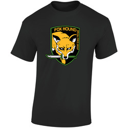 Fox Hound2  Retro Graphic Unisex Soft Cotton Black T Shirt