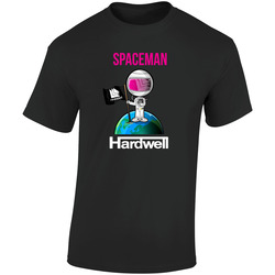 Hardwell Space Black  Retro Graphic Unisex Soft Cotton Black T Shirt