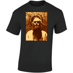 Ram Dass  Retro Graphic Unisex Soft Cotton Black T Shirt