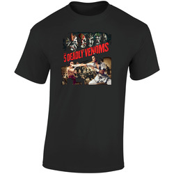 The 5 Deadly Venoms Retro Cult Kungfu Movie  Retro Graphic Unisex Soft Cotton Black T Shirt