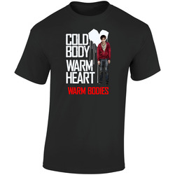 Cold Body Warm Heart Warm Body Black  Retro Graphic Unisex Soft Cotton Black T Shirt