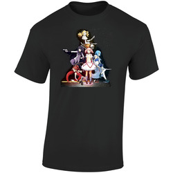 Puella Magi Madoka Magica Anime  Retro Graphic Unisex Soft Cotton Black T Shirt