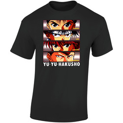 Yu Yu Hakusho Japanese Anime  Retro Graphic Unisex Soft Cotton Black T Shirt