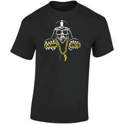 Dark Side Gangster Darth Vader Parody Star Wars  Retro Graphic Unisex Soft Cotton Black T Shirt