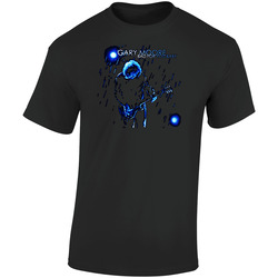Gary Moore Thin Lizzy Guitarists  Retro Graphic Unisex Soft Cotton Black T Shirt