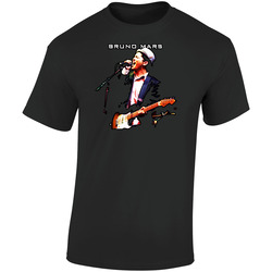 Bruno Mars Singer  Retro Graphic Unisex Soft Cotton Black T Shirt
