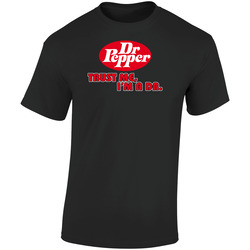 Trust Me Im A Dr Pepper Soda Pop  Retro Graphic Unisex Soft Cotton Black T Shirt
