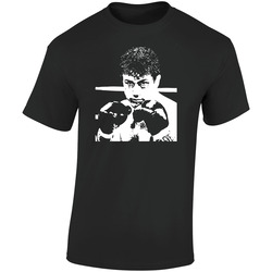 Raging Bull Robert Deniro Movie  Retro Graphic Unisex Soft Cotton Black T Shirt