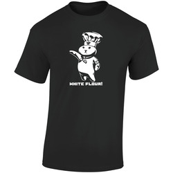 Doughboy White Flour Funny Nazi  Retro Graphic Unisex Soft Cotton Black T Shirt