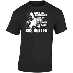 Bas Rutten Boogeyman Mma Legend  Retro Graphic Unisex Soft Cotton Black T Shirt